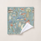 魔法のキノコ神秘的なハイゲ バスタオルセット (ウォッシュタオル)