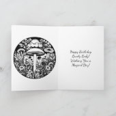 魔法のキノコ |ハッピーバースデー カード (内部)