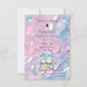 魔法のキノコ 4歳の誕生日パーティー 招待状 (裏面)