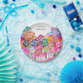 魔法のキャンディランド誕生日 ペーパープレート (パーティー)