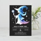 魔法のキュートなウィザードの誕生日 招待状 (スタンド正面)