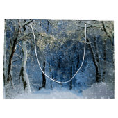 魔法のキラキラ冬ワンダーランド抱き枕 ラージペーパーバッグ (裏面)