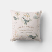 魔法のクジラベビー誕生統計 クッション (正面)