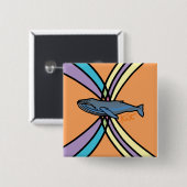 魔法のクジラボタン 缶バッジ (正面&裏面)