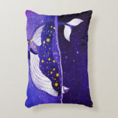 魔法のクジラ：暗い海夜 アクセントクッション (正面(垂直))