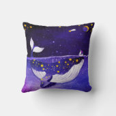 魔法のクジラ：暗い海夜 クッション (裏面)