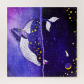 魔法のクジラ：暗い海夜 ジグソーパズル (横)