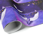 魔法のクジラ:暗い海夜 ラッピングペーパー (ロールコーナー)