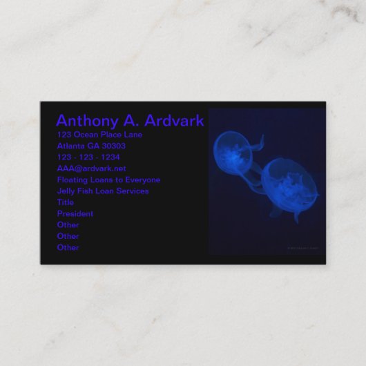 魔法のクラゲ 名刺 (正面)