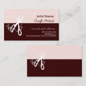 魔法のクラシックな芸術家の芸術および技術メーカーの作成 名刺 (正面/裏面)