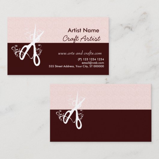 魔法のクラシックな芸術家の芸術および技術メーカーの作成 名刺 (正面/裏面)