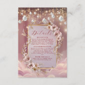 魔法のクリスタルドロップ金ゴールドア結婚ントセント エンクロージャーカード (正面)