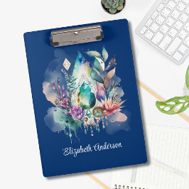 魔法のクリスタルボホ海軍ドリームキャッチャー クリップボード