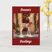 魔法のクリスマスがあなたの家を満たす カード (黄色い花)