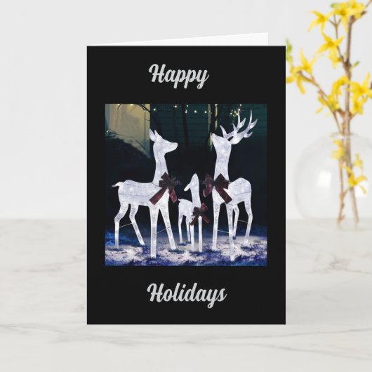 魔法のクリスマスがあなたの家を満たす カード (黄色い花)