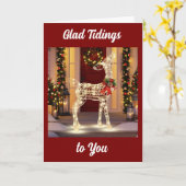 魔法のクリスマスがあなたの家を満たす カード (黄色い花)