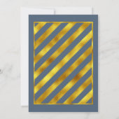 魔法のクリスマスのタイポグラフィの金ゴールドID441 シーズンカード (裏面)