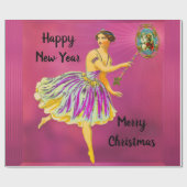 魔法のクリスマスの応援 ラッピングペーパー (フラット)