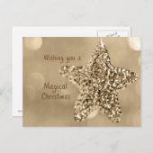 魔法のクリスマスを望みます シーズンポストカード (正面/裏面)