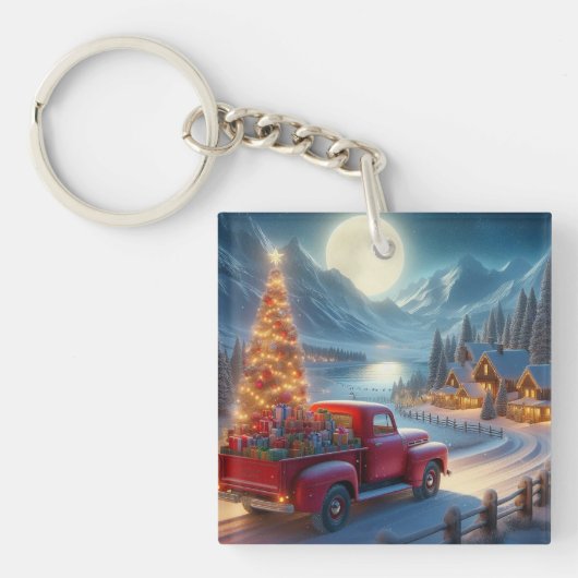 魔法のクリスマスイブ配信 キーホルダー (正面)