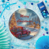 魔法のクリスマスイブ配信 ペーパープレート (パーティー)