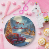 魔法のクリスマスイブ配信 ペーパープレート (パーティー)
