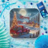 魔法のクリスマスイブ配信 ペーパープレート (パーティー)