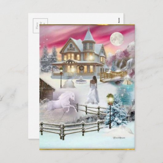 魔法のクリスマスウィンターワンダーランド シーズンポストカード (正面/裏面)