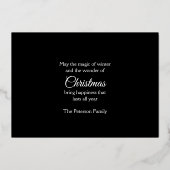 魔法のクリスマスキャンドル卓上 箔シーズンカード (裏面)