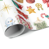 魔法のクリスマスギフトラップ | 休日イラストレーション ラッピングペーパー (ロールコーナー)