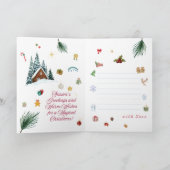 魔法のクリスマスグリーティングカード シーズンカード (内部)