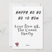 魔法のクリスマスサンタ シーズンカード (裏面)