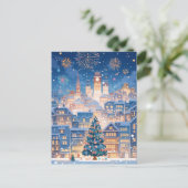 魔法のクリスマスシティ花火の夜 ポストカード (スタンド正面)