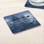 魔法のクリスマスシーン スクエアペーパーコースター (アングル)