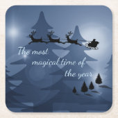 魔法のクリスマスシーン スクエアペーパーコースター (正面)