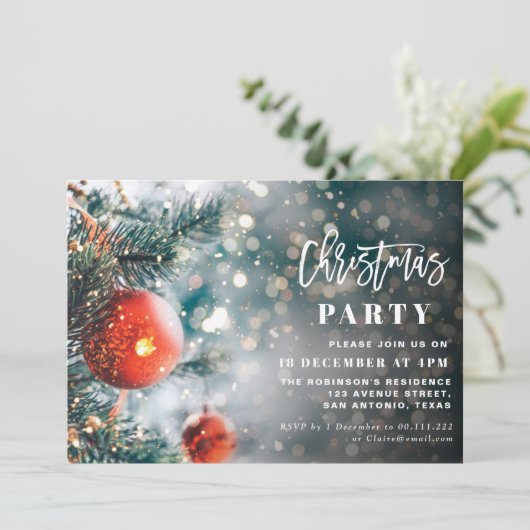 魔法のクリスマススクリプトホリデーパーティー 招待状 (スタンド正面)