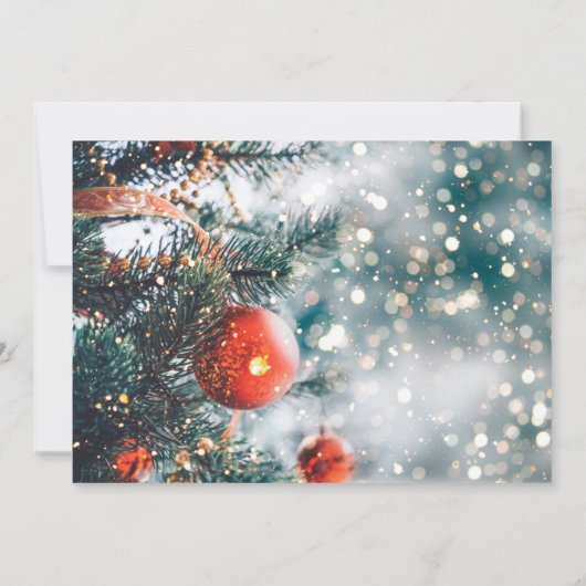 魔法のクリスマススクリプトホリデーパーティー 招待状 (裏面)