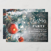 魔法のクリスマススクリプトホリデーパーティー 招待状 (正面/裏面)