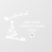 魔法のクリスマスストアロゴを作りましょう ウィンドウサイン (シート)