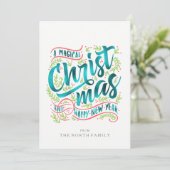 魔法のクリスマスタイポグラフィティール(緑がかった色)ID441 シーズンカード (スタンド正面)