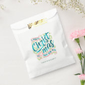 魔法のクリスマスタイポグラフィティール（緑がかった色）ID441 フェイバーバッグ (封をした状態)