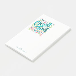 魔法のクリスマスタイポグラフィティール（緑がかった色）ID441 ポストイット