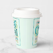 魔法のクリスマスタイポグラフィティール(緑がかった色)ID441 紙コップ (右)