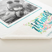 魔法のクリスマスタイポグラフィフォトティール（緑がかった色）ID441 シェルパブランケット (3/4)