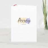 魔法のクリスマスタイポグラフィフォトティール（緑がかった色）ID441 シーズンカード (裏面)