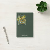 魔法のクリスマスタイポグラフィ金ゴールドID441 ポストイット (オフィス)