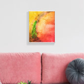 魔法のクリスマスツリーのキャンバスが家を明るくする キャンバスプリント (インサイチュ (リビング))