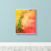 魔法のクリスマスツリーのキャンバスが家を明るくする キャンバスプリント (インサイチュ (ウッドフロア))