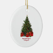 魔法のクリスマスツリーセラミックスクエアオーナメント セラミックオーナメント (右)