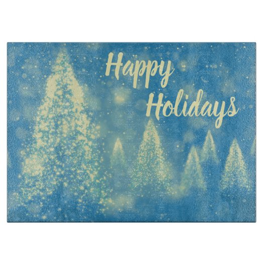 魔法のクリスマスツリーハッピーホリデー カッティングボード (正面)